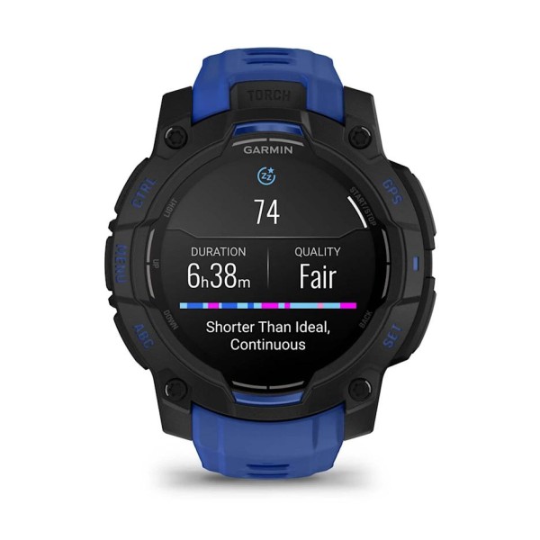 Garmin Instinct 3 - 45 mm AMOLED Siyah Mavi