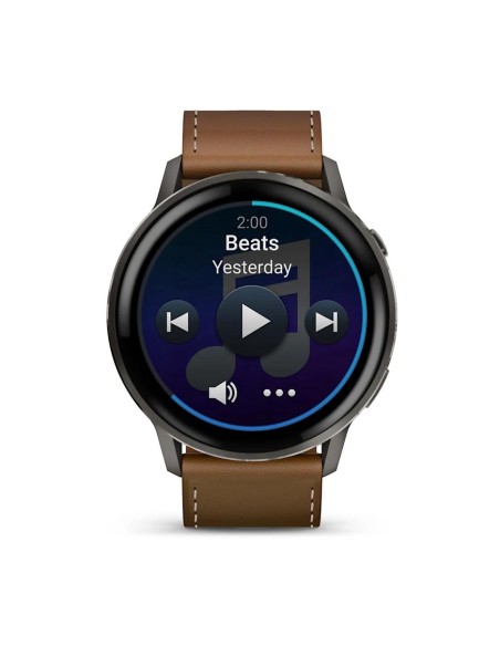 Garmin Venu 4 - 45 mm Kahverengi Deri Kayışlı