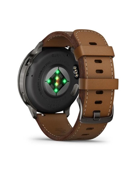 Garmin Venu 4 - 45 mm Kahverengi Deri Kayışlı