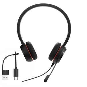Jabra Evolve 30 II Duo NS – USB-C/A Çağrı Merkezi Kulaklığı
