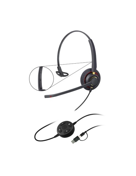 Inbertec UB805M Professional Mono Yapay Zeka Gürültü Engelleyici USB Kulaklık