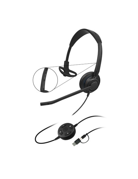 Inbertec UB815M Premium Mono Yapay Zeka Gürültü Engelleyici USB Kulaklık