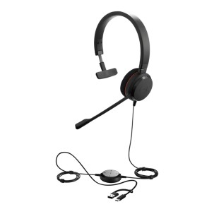 Jabra Evolve 20 Mono USB-C/A MS Mikrofonlu Kulak Üstü...