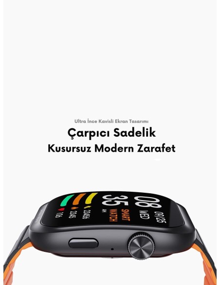 AUKEY SW-1U 1 Ultra Silikon Kayışlı Akıllı Saat