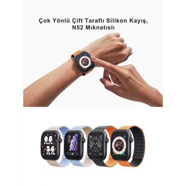 AUKEY SW-1U 1 Ultra Silikon Kayışlı Akıllı Saat