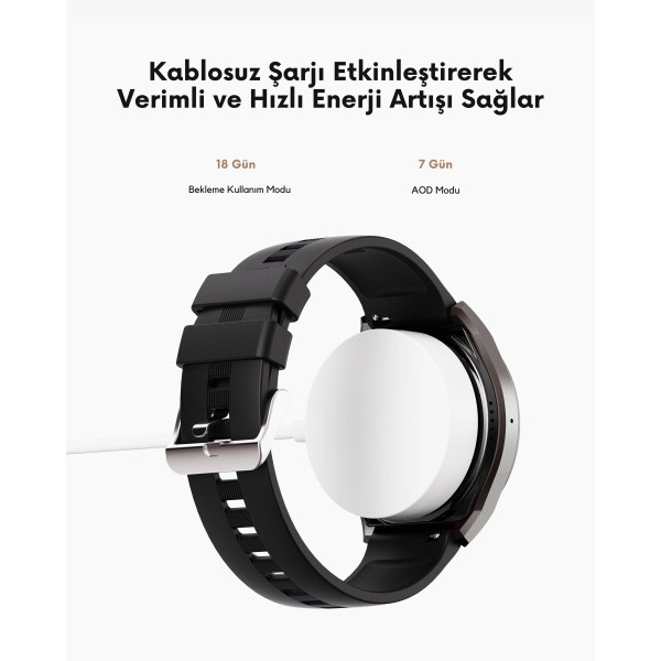 AUKEY SW-2U 2 Ultra Deri Kayış Akıllı Saat