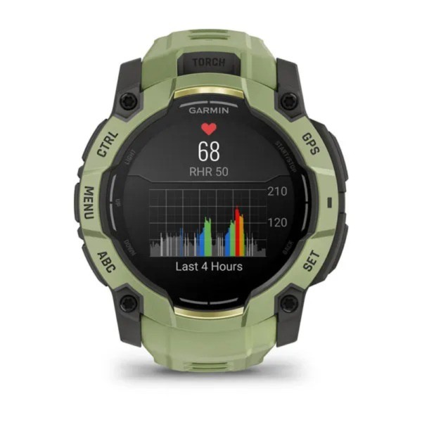 Garmin Instinct 3 – 50 mm AMOLED Eğrelti Yeşili