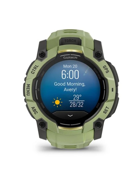 Garmin Instinct 3 – 50 mm AMOLED Eğrelti Yeşili