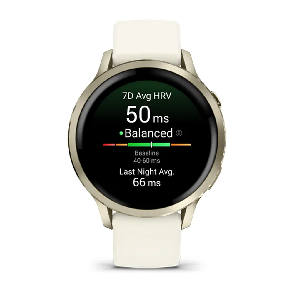 Garmin Venu 4 - 41 mm Lunar Gold Silikon Kayışlı