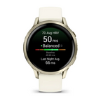 Garmin Venu 4 - 41 mm Lunar Gold Silikon Kayışlı
