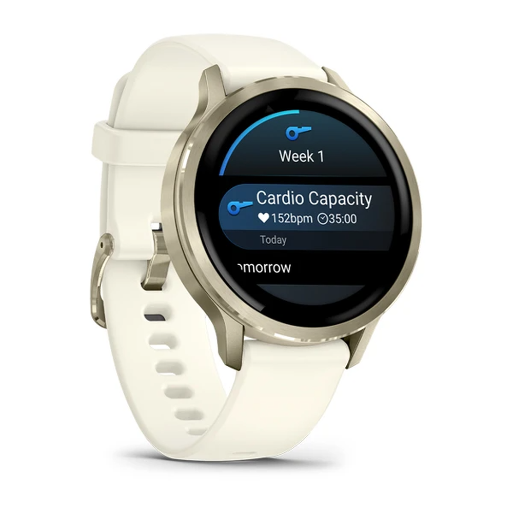 Garmin Venu 4 - 41 mm Lunar Gold Silikon Kayışlı