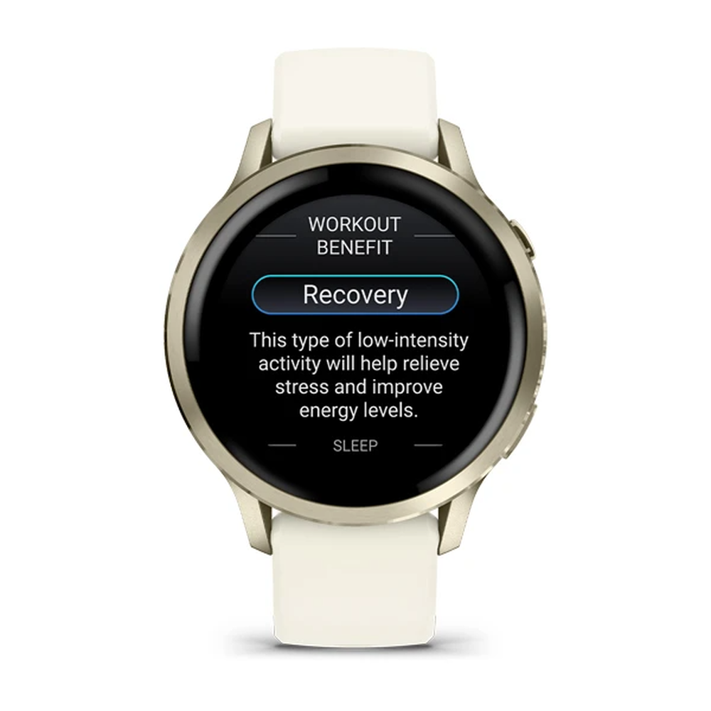 Garmin Venu 4 - 41 mm Lunar Gold Silikon Kayışlı