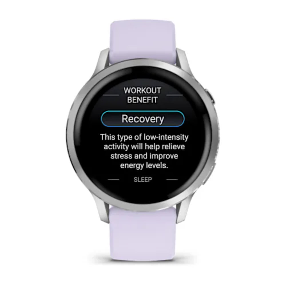 Garmin Venu 4 - 41 mm Lavanta Mavisi Silikon Kayışlı