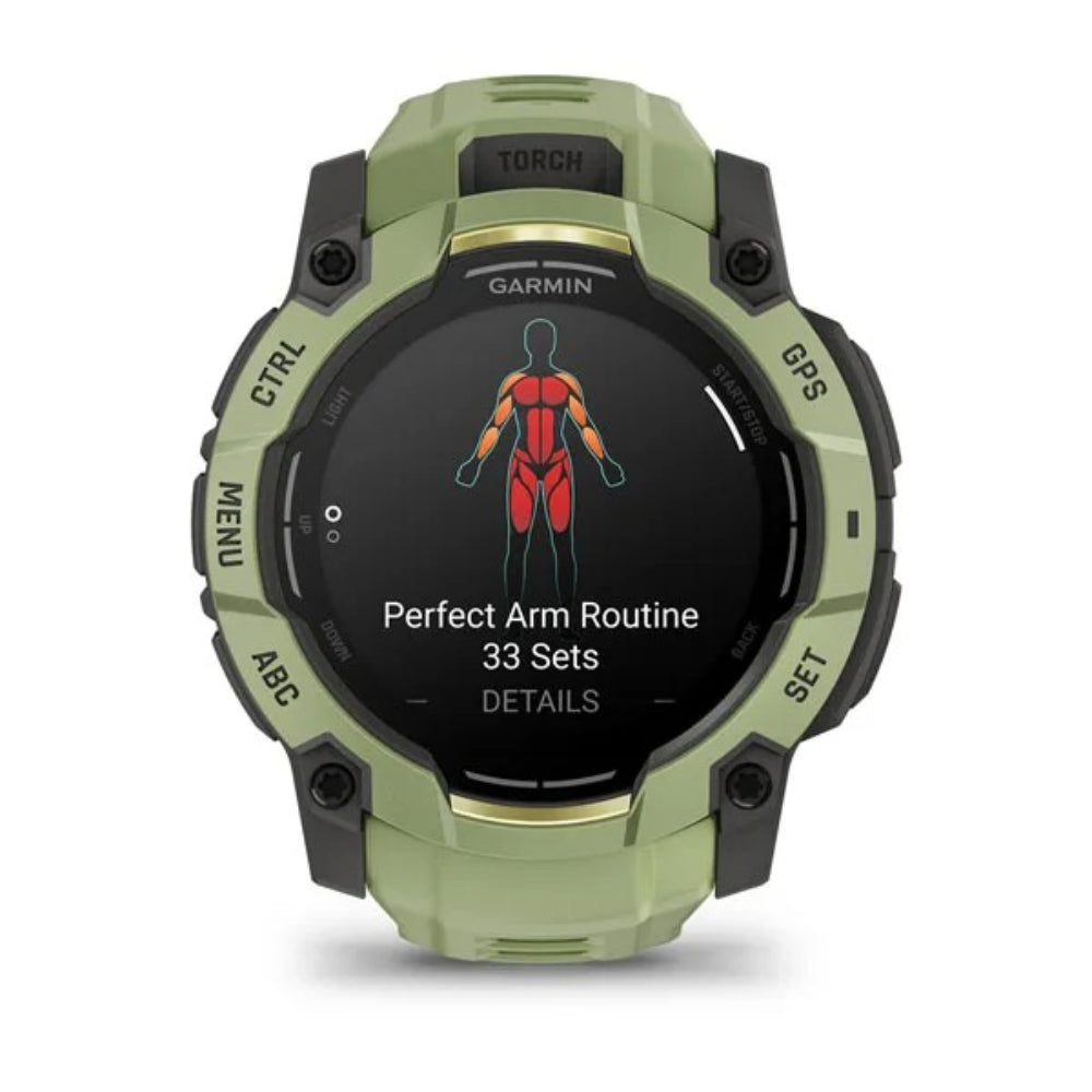 Garmin Instinct 3 – 50 mm AMOLED Eğrelti Yeşili