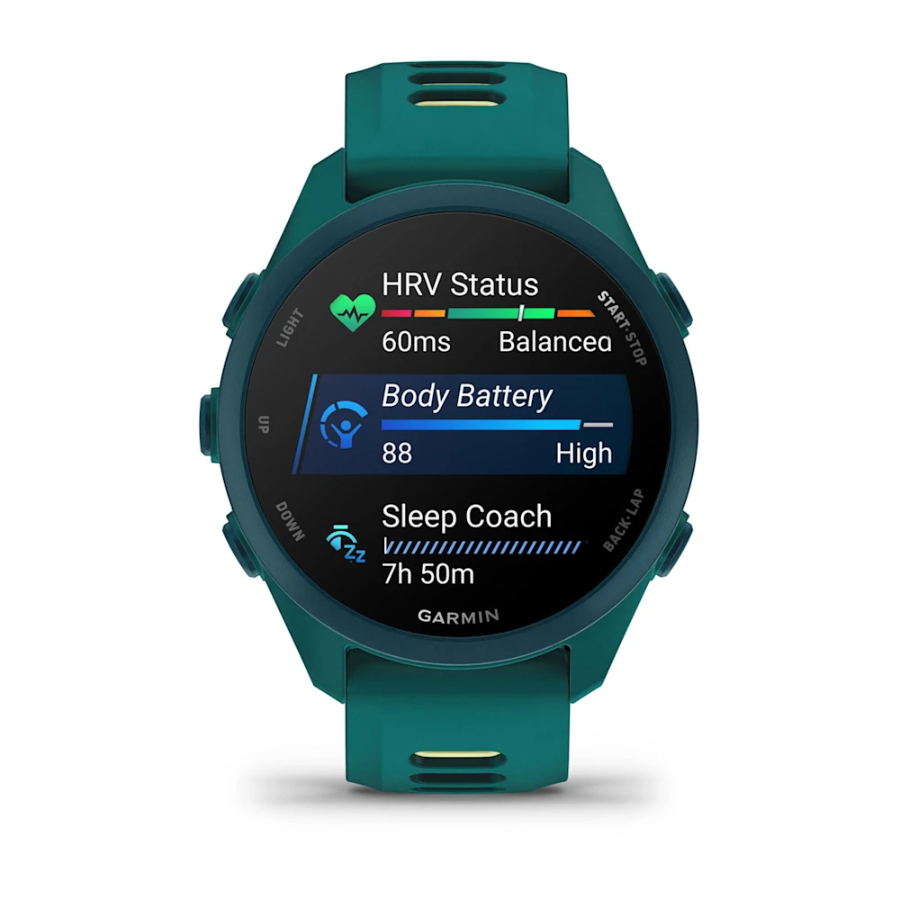 Garmin Forerunner 170 Music Turkuaz Yeşili, Turkuaz Yeşili/Limon Sarısı Kayışlı