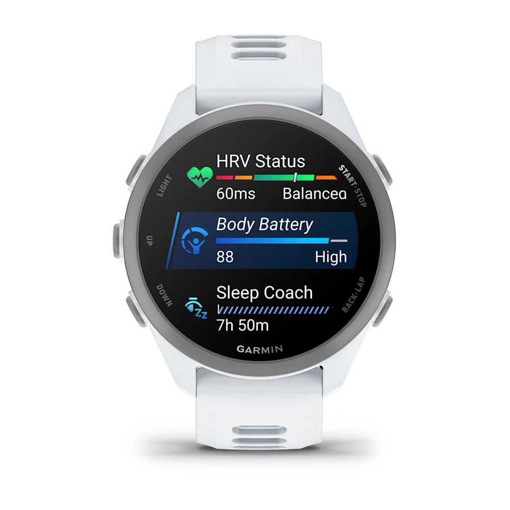 Garmin Forerunner 170 Music Beyaz/Bulut Mavisi Kayışlı