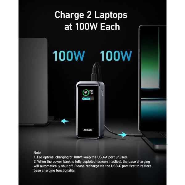 ANKER 735 Prime 20.000mAh 200W Taşınabilir Şarj Cihazı Siyah
