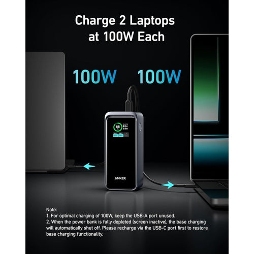 ANKER 735 Prime 20.000mAh 200W Taşınabilir Şarj Cihazı Siyah
