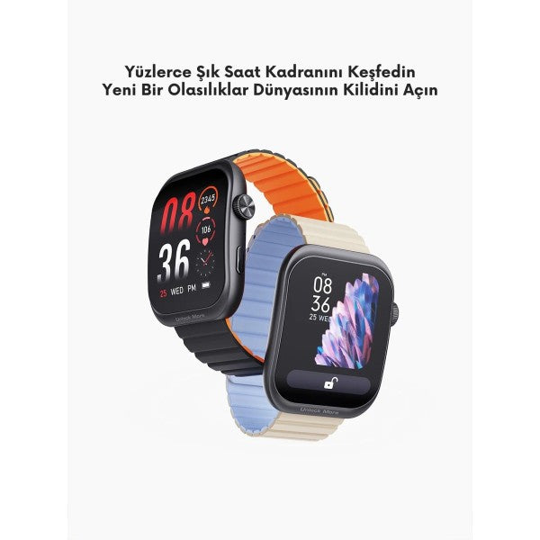 AUKEY SW-1U 1 Ultra Silikon Kayışlı Akıllı Saat