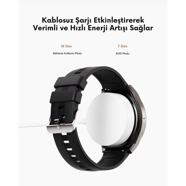AUKEY SW-2U 2 Ultra Deri Kayış Akıllı Saat