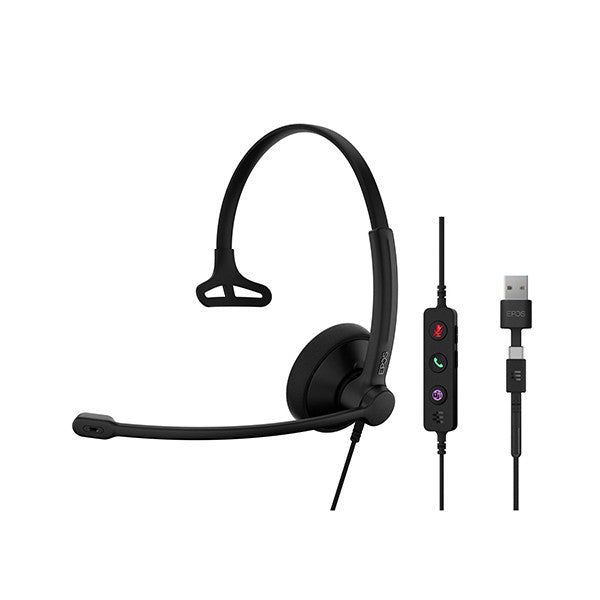 Epos Impact 100 MS Mono USB-C/USB-A Kulak Üstü Kulaklık
