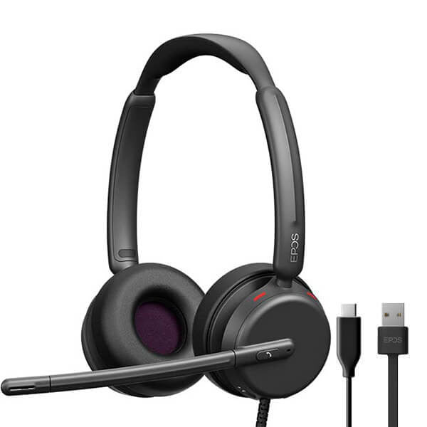 Epos Impact Kablolu 460 Çift Taraflı USB-A/USB-C Kulaküstü Kulaklık