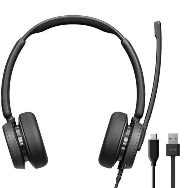 Epos Impact Kablolu 460 Çift Taraflı USB-A/USB-C Kulaküstü Kulaklık