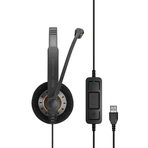 EPOS Sennheiser SC 60 USB ML Duo Kablolu UC Kulak Üstü Kulaklık