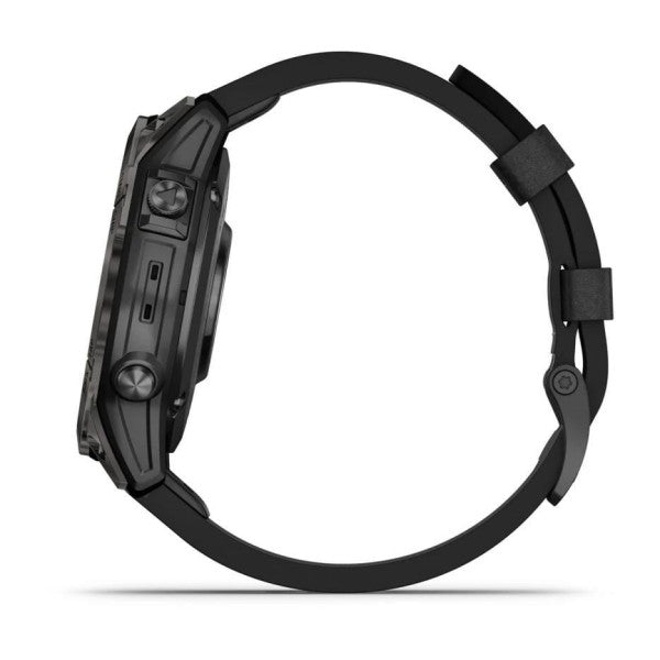 Garmin Epix Pro Gen2 Sapphire Karbon Gri DLC Titanyum Siyah Deri Kayış