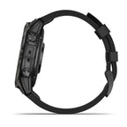 Garmin Epix Pro Gen2 Sapphire Karbon Gri DLC Titanyum Siyah Deri Kayış