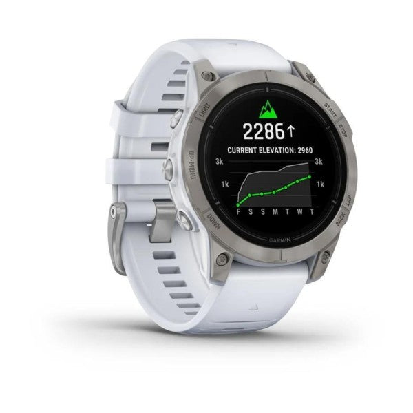 Garmin Epix Pro Gen2 Sapphire Titanyum Beyaz Kayış