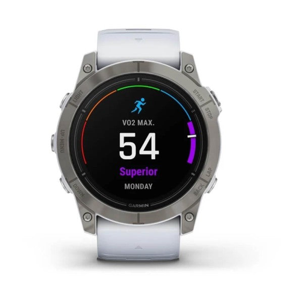 Garmin Epix Pro X Gen2 Sapphire Titanyum Beyaz Kayış