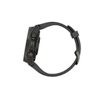Garmin Fenix 8 - 43 mm, AMOLED Sapphire Karbon Gri DLC Titanyum Siyah/Gri Silikon Kayışlı
