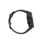 Garmin Fenix 8 - 43 mm, AMOLED Sapphire Karbon Gri DLC Titanyum Siyah/Gri Silikon Kayışlı