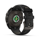 Garmin Fenix 8 - 47 mm Solar Sapphire Karbon Gri DLC Titanyum Siyah/Gri Silikon Kayışlı