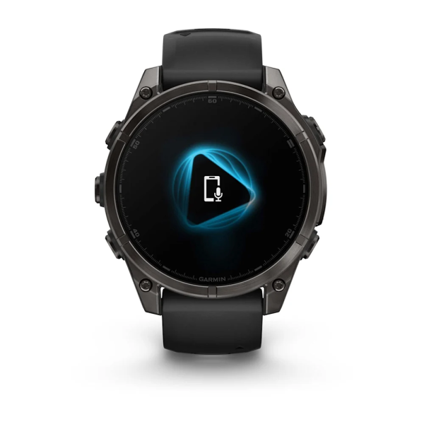 Garmin Fenix 8 – 47 mm, AMOLED Sapphire Karbon Gri DLC Titanyum Siyah/Gri Kayışlı