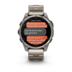 Garmin Fenix 8 – 47 mm AMOLED Sapphire Titanyum Vented Titanyum Kayışlı