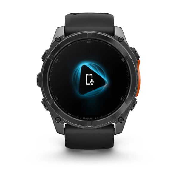 Garmin Fenix 8 – 51 mm AMOLED Slate Gri, Siyah Silikon Kayışlı