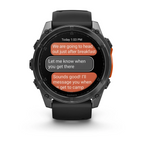 Garmin Fenix 8 – 51 mm AMOLED Slate Gri, Siyah Silikon Kayışlı