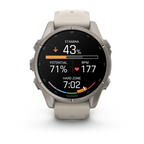 Garmin Fenix 9 43mm Titanyum Sis Grisi Silikon Kayışlı