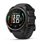 Garmin Fenix 9 47mm Titanyum Siyah Silikon Kayışlı