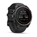 Garmin Fenix 9 47mm Titanyum Siyah Silikon Kayışlı