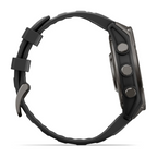 Garmin Fenix 9 47mm Titanyum Siyah Silikon Kayışlı
