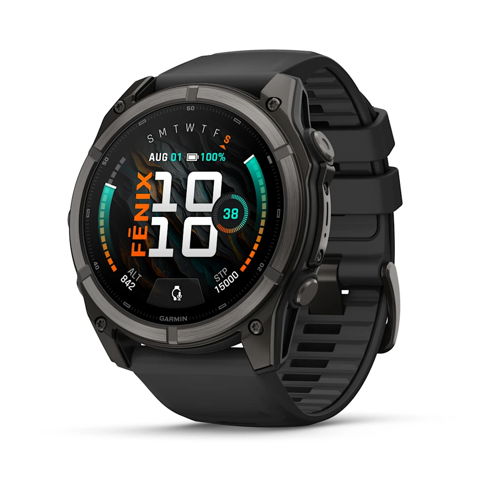 Garmin Fenix 9 51mm Siyah Silikon Kayışlı