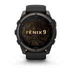 Garmin Fenix 9 51mm Siyah Silikon Kayışlı