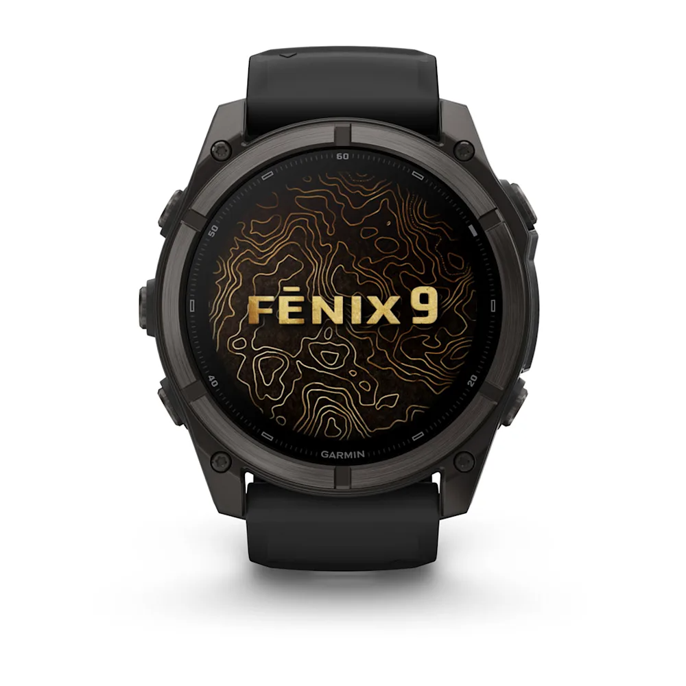 Garmin Fenix 9 51mm Siyah Silikon Kayışlı