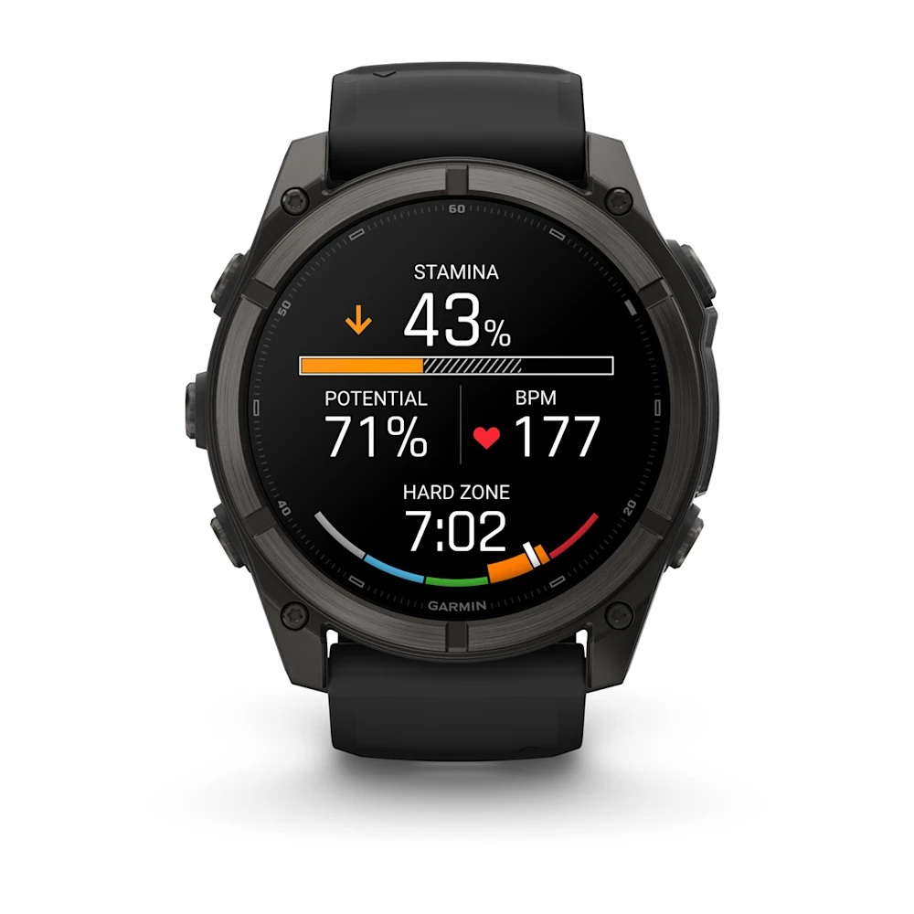 Garmin Fenix 9 51mm Siyah Silikon Kayışlı