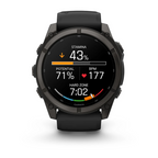 Garmin Fenix 9 51mm Siyah Silikon Kayışlı