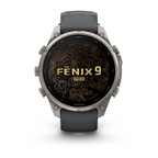Garmin Fenix 9 Pro 47MM Titanyum Siyah Silikon Kayışlı