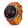 Garmin Fenix 9 Pro İnreach 47MM Titanyum Turuncu Silikon Kayışlı